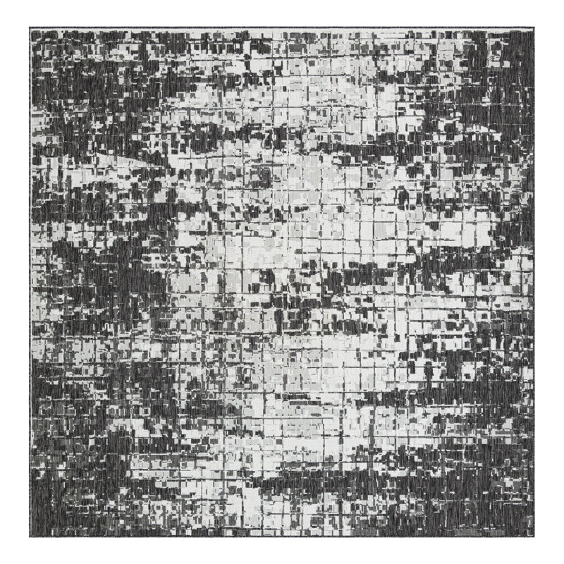 Geometric Indoor / Outdoor Rug, Square 10'