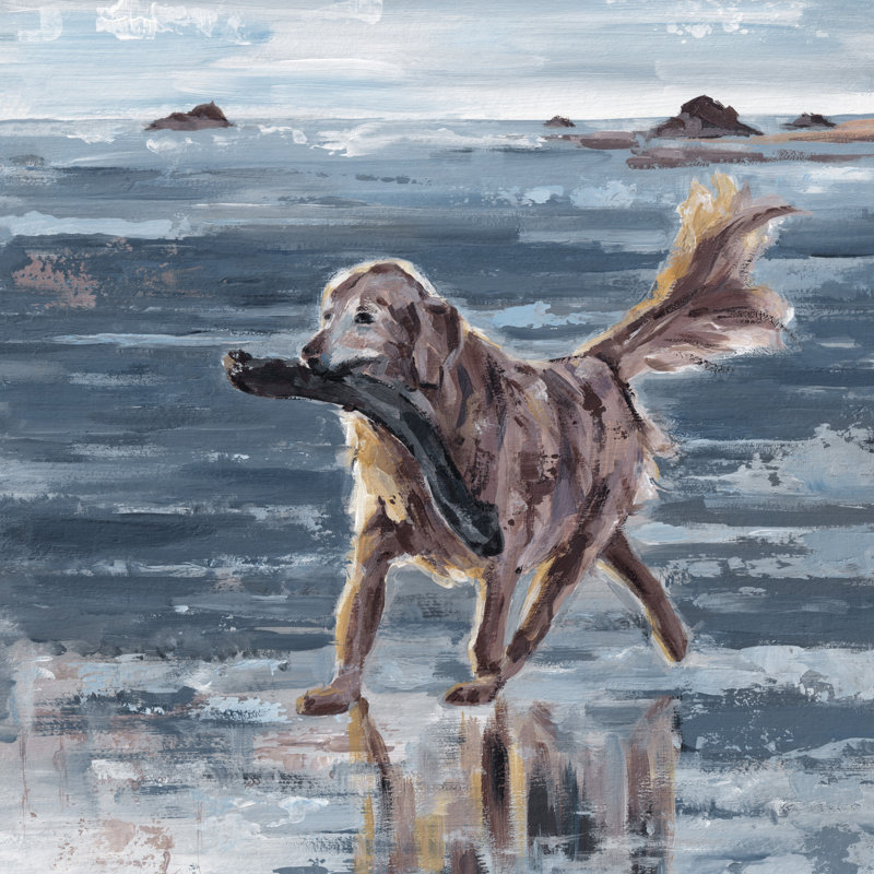 " Obedient Rosie " Watercolor Painting, 48" H x 48" W x 1.5" D