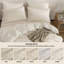 Ensemble de housse de couette en jacquard de coton et lin texturé-127356748
