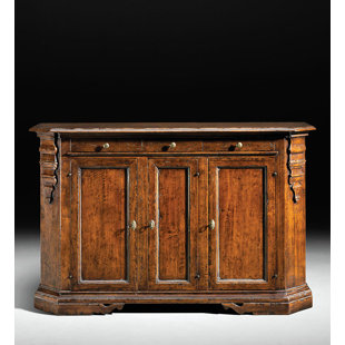 Buffet en bois de noyer 3 tiroirs 68"