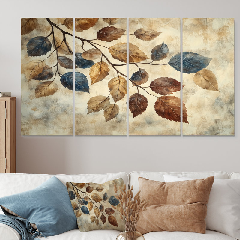 Deidra - L - sépia, décoration murale - art mural traditionnel, H 28 po x l 48 po, 4