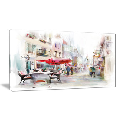 " Illustrated Street Art Cityscape "