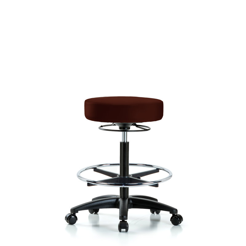 Tabouret de laboratoire Audet, Bourgogne, Roulettes