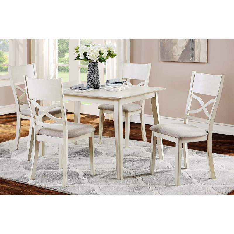 Ensemble de salle à manger multifonctionnel avec table rectangulaire et 4 chaises d'appoint