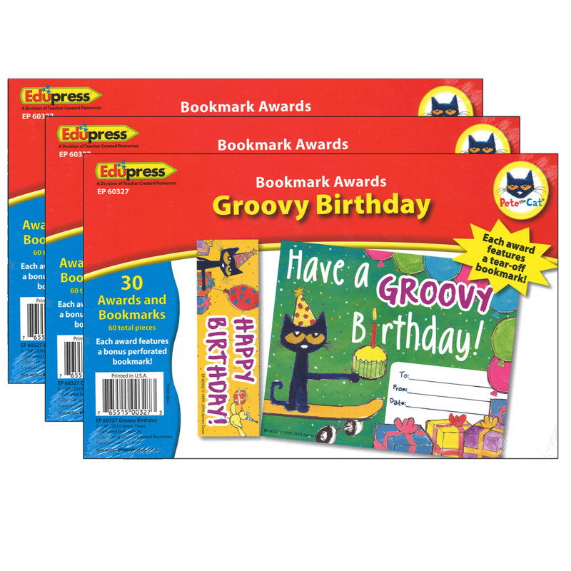 « pete the cat groovy birthday awards »