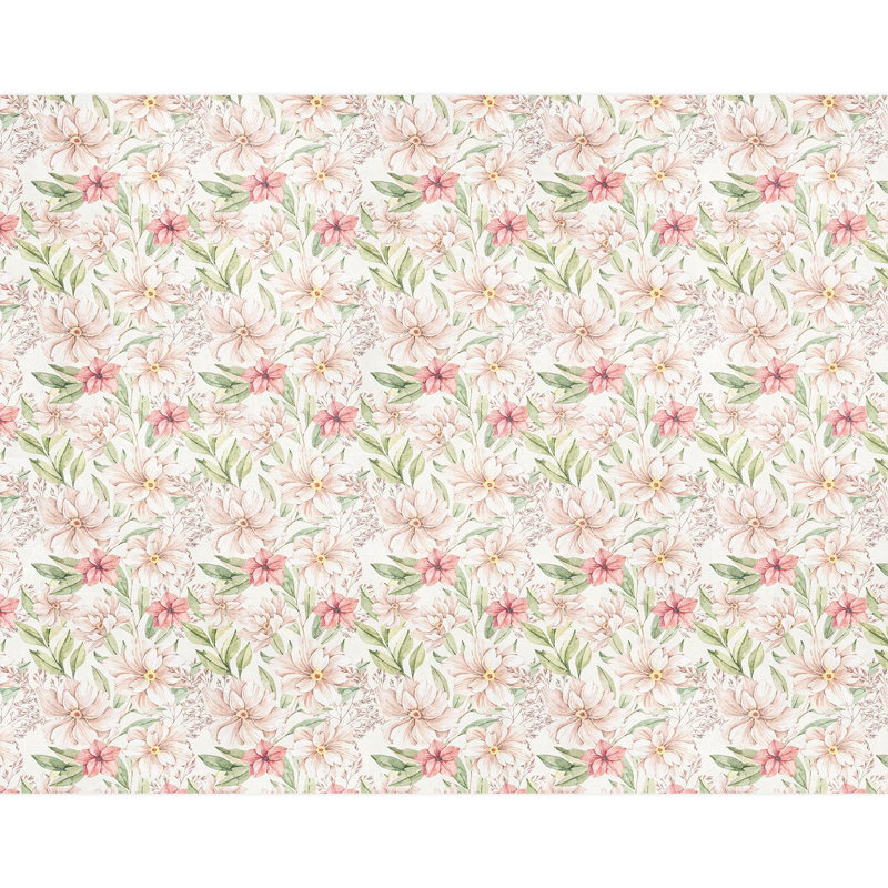 Toile Damask Peel & Stick Floral, 132" L x 168" W