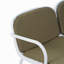 Causeuse d'extérieur en PP Luna, structure blanche avec coussin vert Luna-131517266