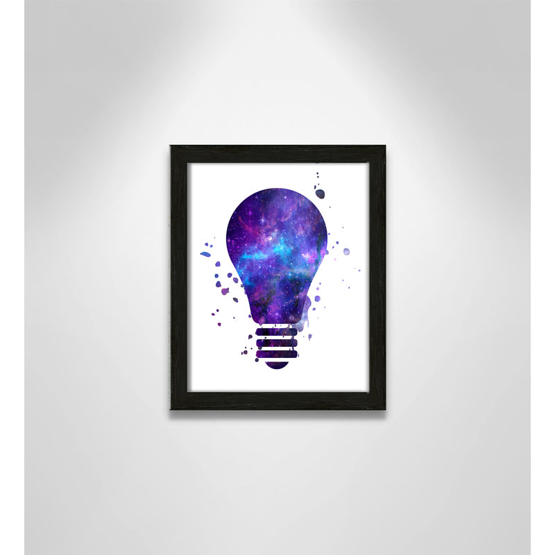 Décoration murale pour enfants light vagues, H 11 po x l 9 po x P 1,19 po, Cadre boîte à grain de bois noir