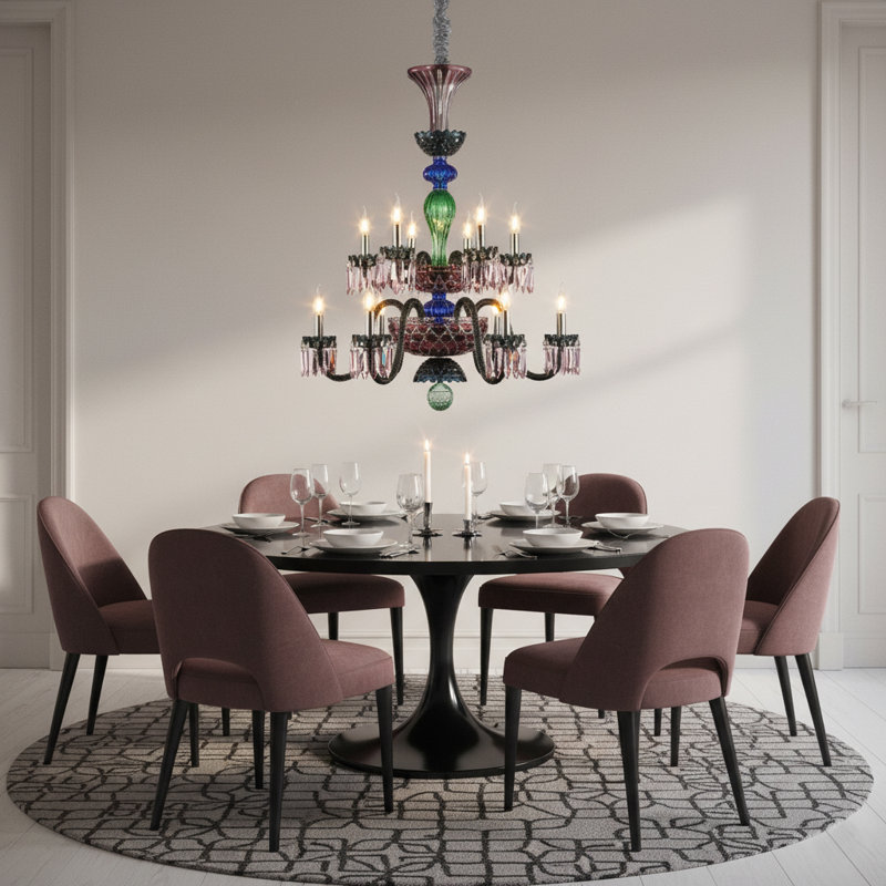 Noir 12-Light Chandelier
