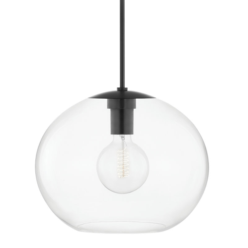 1 - Light Single Pendant, Old Bronze