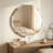 Beveled Frameless Round  Wall Mirror Bathroom Vanity Mirror-2008049261