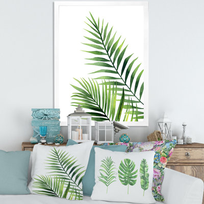 Feuilles de fougère - détail III - reproduction encadrée sur toile