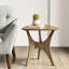Bureau d'appoint triangulaire - avec placage en bois, pieds en contreplaqué-1939093369