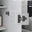 Unité de rangement blanche de 71 po de hauteur avec tablettes mobiles et armoire d'organisation pratique