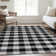 Premium Machine Washable Prisco Black Rug
