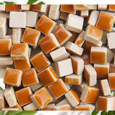 200-Piece Square Ceramic Mosaic Tiles Set