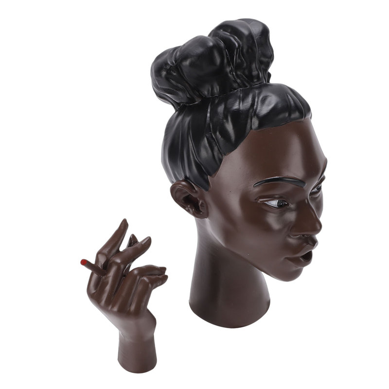 Tête de parfum parfumée pour les femmes noires élégantes en forme de résine de bureau à domicile