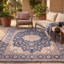 Tapis traditionnel en marbre à médaillon délavé, style persan, bleu marine, ivoire, or, vert et rose. Lavable à la machine, antidérapant, à poils courts, pour l'intérieur et l'extérieur, adapté aux animaux domestiques. Convient au salon, à la chambre à coucher, à la salle à manger, à l'entrée, au corridor et au bureau.-1619398502