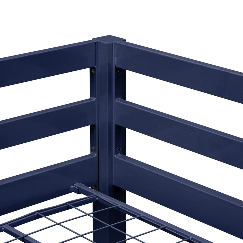 Lit mezzanine Audreena, Bleu marine, Simple