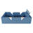 Upholstered Platform Bed with Rabbit Cushion-479619236