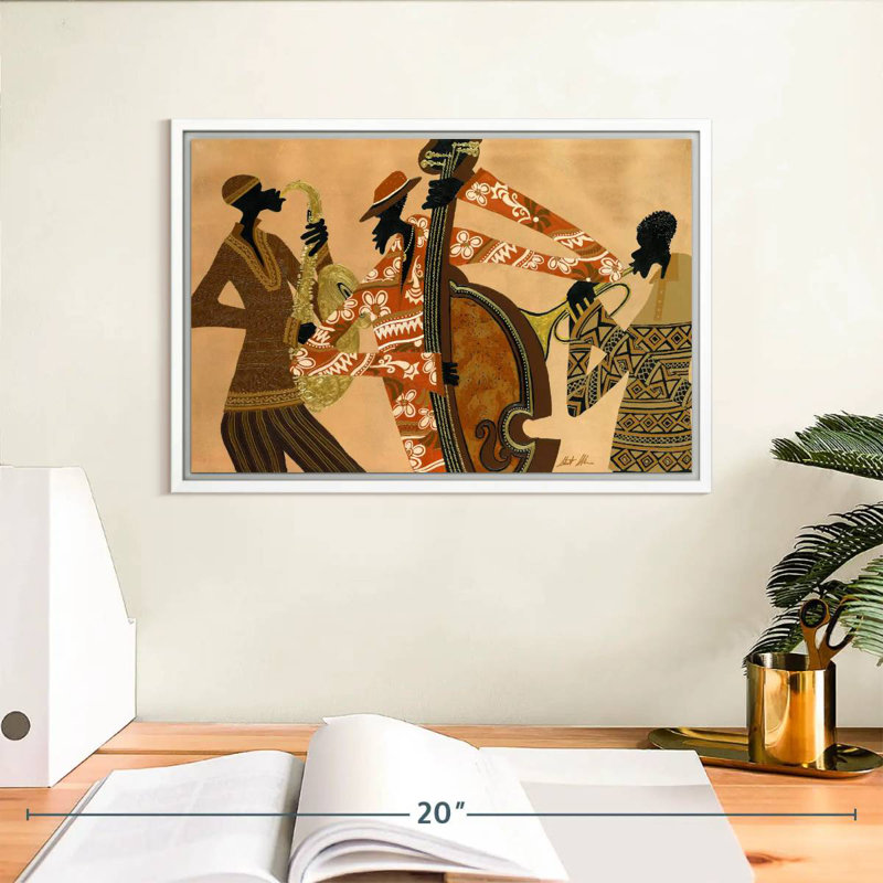 All That Jazz, Cadre flottant blanc, 13 po x 9 po