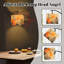 Lampadaire arqué élégant, motif floral pêcher, coucher de soleil, détails de branches orange, 159 cm de haut, lampe sur pied moderne, abat-jour tambour en lin DEL, 3 températures de couleur, télécommande et interrupteur au pied, idéal pour le salon, la chambre ou un coin lecture.-463497221-463497228