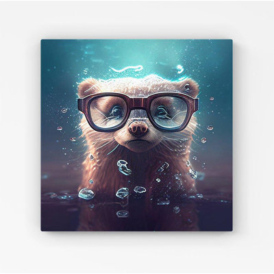 Ferret - Wrapped Canvas Print