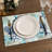 4-Piece Polyester Rectangle Dining Table Placemat