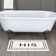 Ghofran His Bordered Polyester Machine Washable Bath Rug