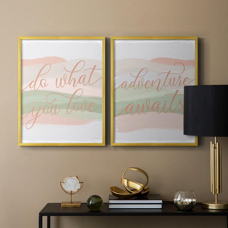 «Do What You Love», impression encadrée de qualité supérieure - prête à être accrochée - aucun clou requis - aucun clou requis