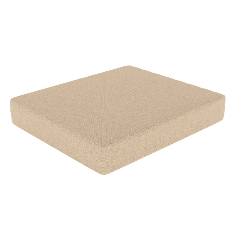 Sunbrella® Outdoor 3.5'' Ottoman Seat Cushion, Antique Beige Sunbrella® Canvas