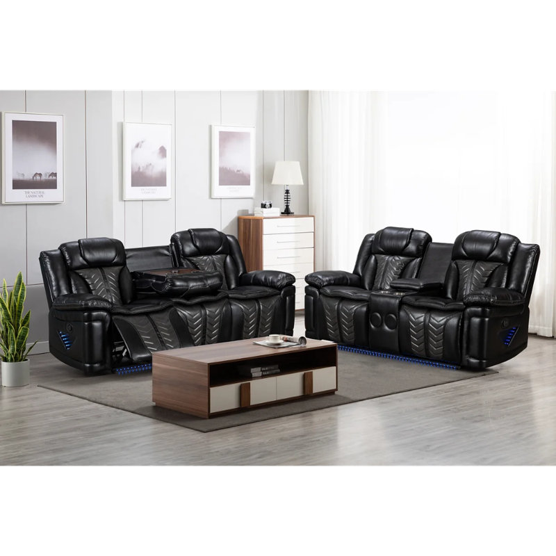 S2024 PRIME TIME 3pcs Reclining Set