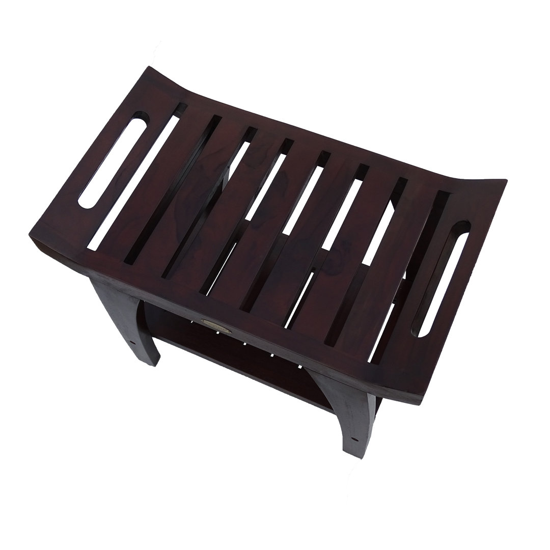 DecoTeak Tranquility 24" W Teak Shower Bench Decoteak