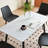 Large Rectangular Table With Strong Metal Base Modern Stone Dining Table For Kitchen 1.4M
