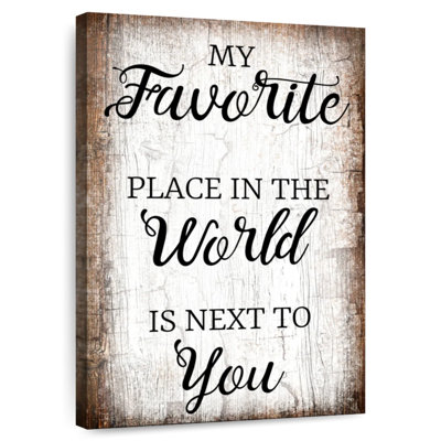 Plaque murale Kema My Favorite Place Couples
