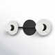 Erick 2 Light Alabaster Dimmable Vanity Light