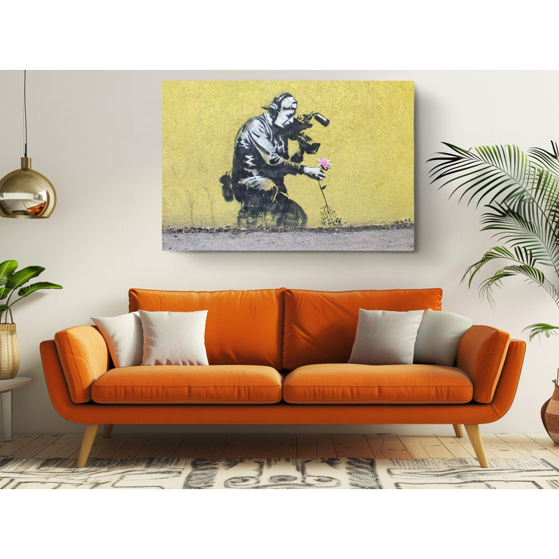 Impression d'art sur toile Banksy, H 16 po x l 24 po