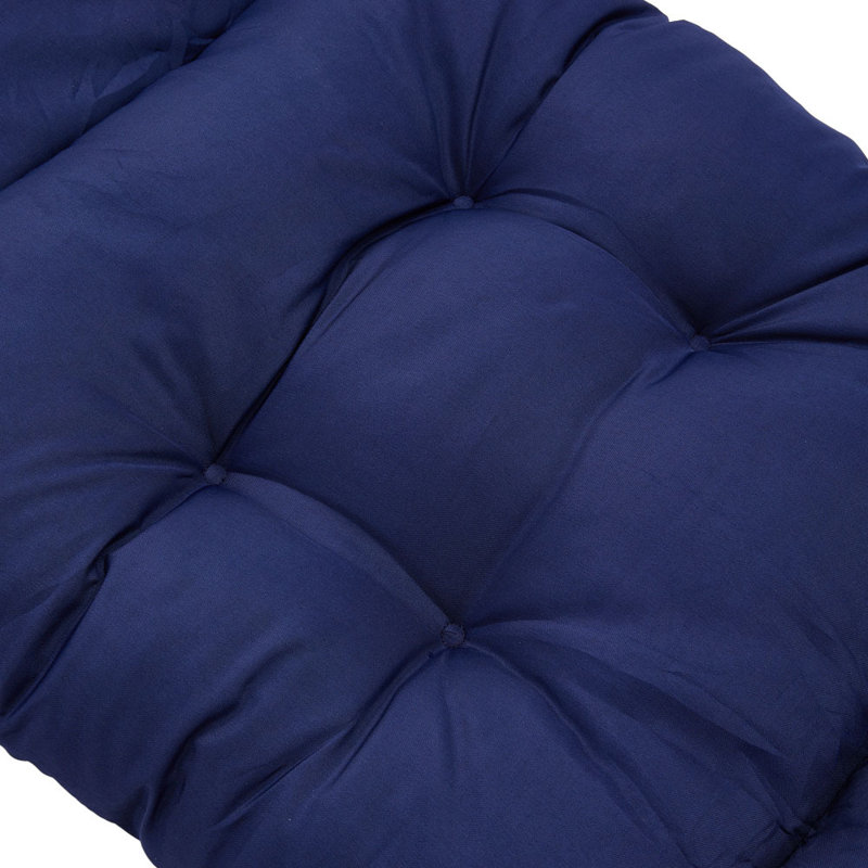 Waterproof Sun Protection Garden Chair Cushion, Navy Blue