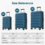 Valise de transport rigide en ABS 20 po, valise de voyage extensible durable avec roulettes pivotantes, verrou TSA