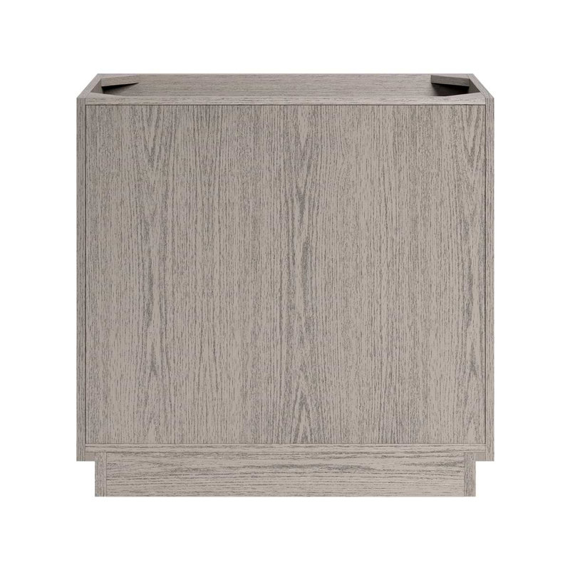Rhett Vanity, Steel Oak, 36" W, Carrara Marble