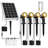 Black Low Voltage Solar Powered Integrated LED Spot Light (Set of 4)