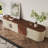 78.74" Mid-Century TV Stands, Brown Solid Wood Veneer, Media Console With 5 Cabinets,3 Drawers, Beige,Fully Assembled