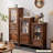 Modern Walnut Solid Wood Display Stand