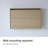 Wall-Mounted Folding Desk with Book Storage