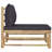 Jenkinson 25.6" Wide Rectangle Patio Sofa with Cushions