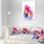 «Red Yellow Hibiscus Flower in Blue Large Flower», reproduction d'art sur toile tendue-4246072-11377587