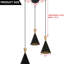 Luminaires suspendus modernes 3 lumières, lampe de plafond industrielle pour îlot de cuisine, noir