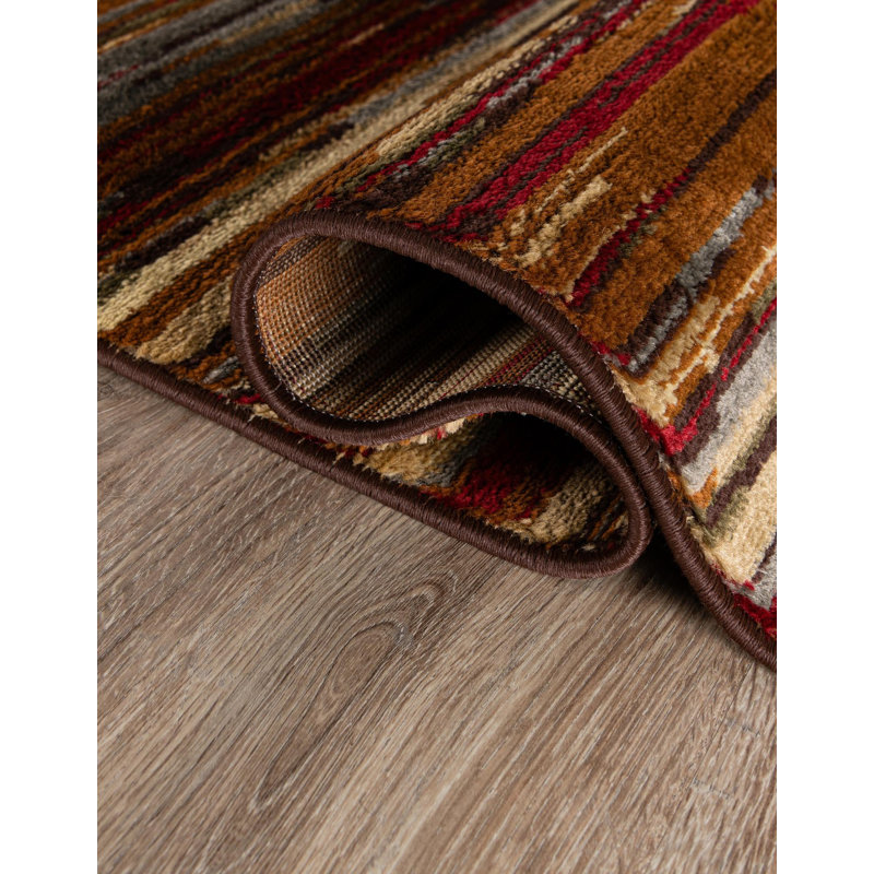 Ivetta Abstract Beige Area Rug, Runner 2' x 8'