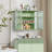 27.56"Glass Doors Modern Two-Door Wall Cabinet With Featuring Three-Tier Storage-1621936266