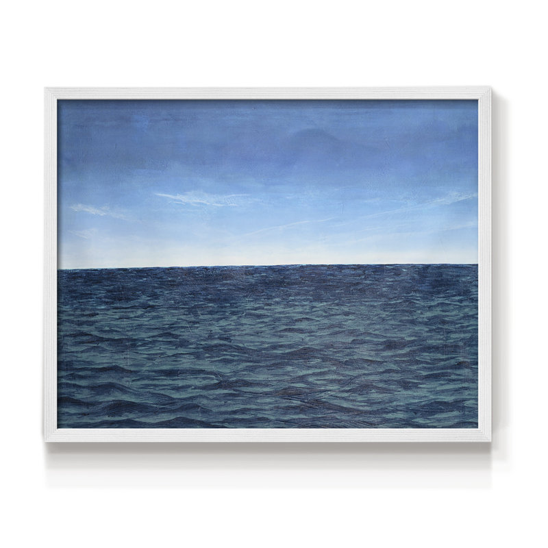Open Water II - Reproduction encadrée - Restickable, H 8 po x l 10 po, Blanc
